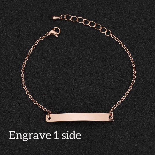 Nameplate Couple Bracelet