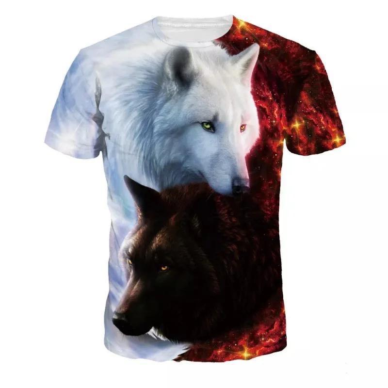 Lovers Wolf Printed T