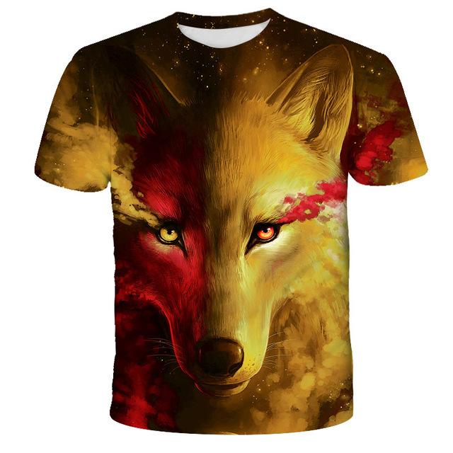 Lovers Wolf Printed T