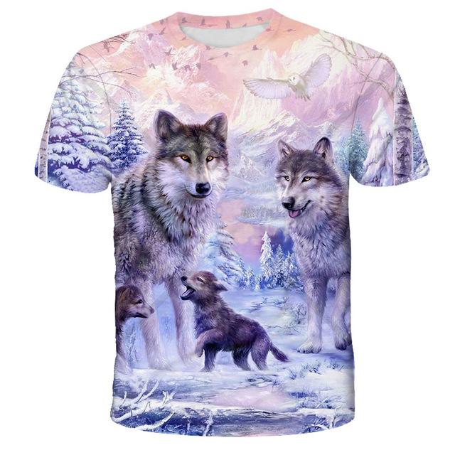 Lovers Wolf Printed T