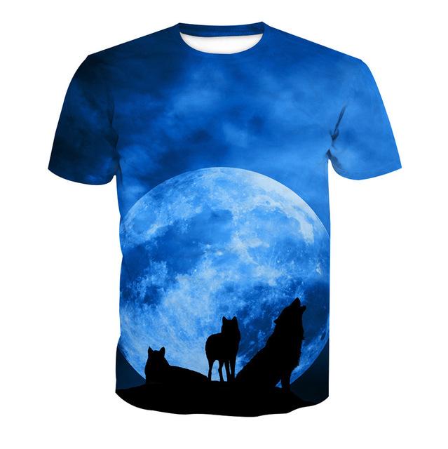 Lovers Wolf Printed T
