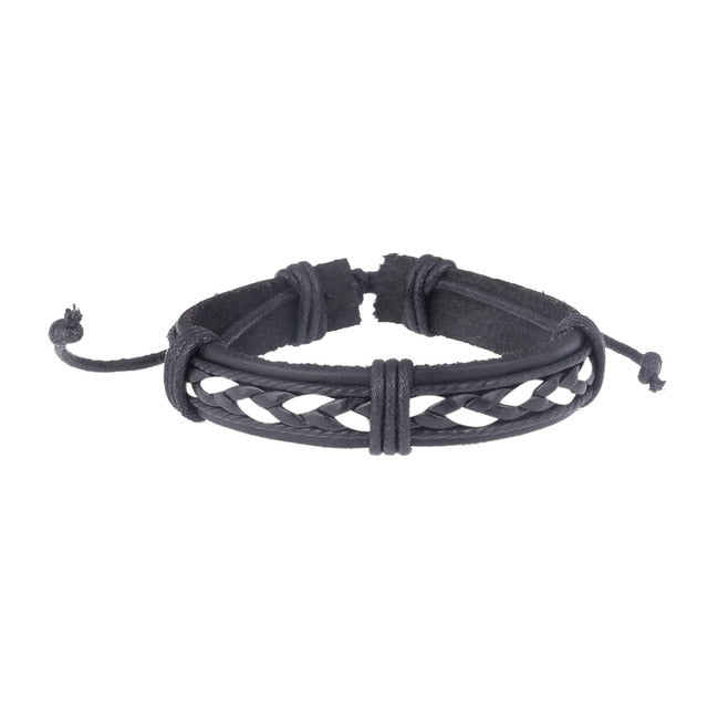 Trendy Genuine Leather Bracelets