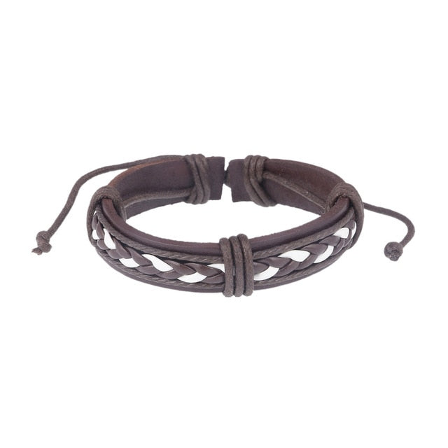 Trendy Genuine Leather Bracelets