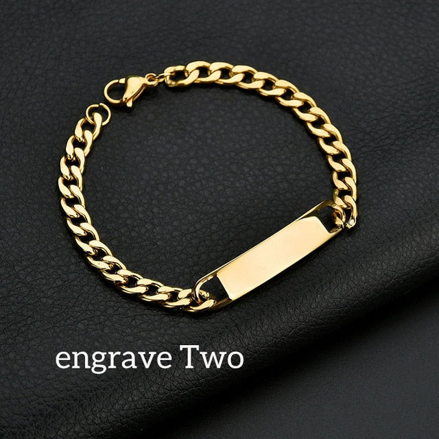 Nameplate Couple Bracelet