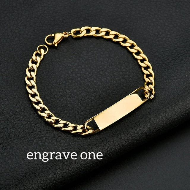 Nameplate Couple Bracelet