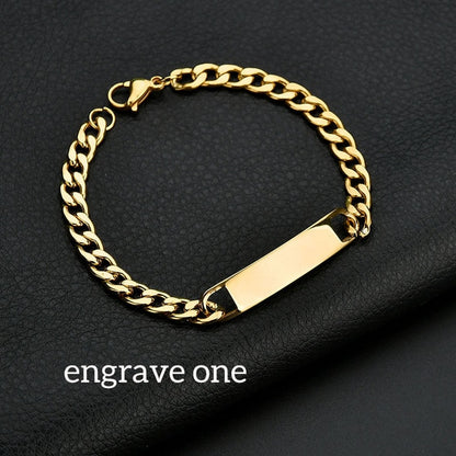Nameplate Couple Bracelet