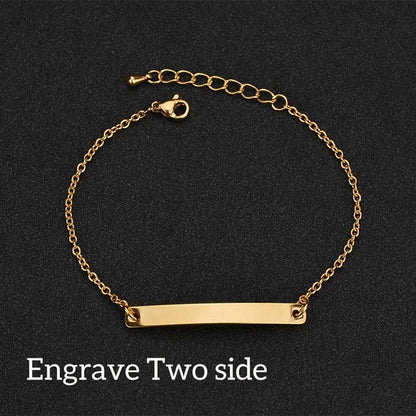 Nameplate Couple Bracelet