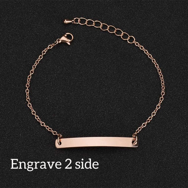 Nameplate Couple Bracelet