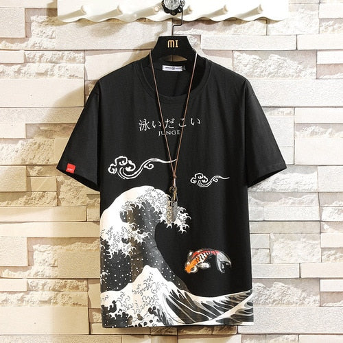 Funny Anime Print Oversized