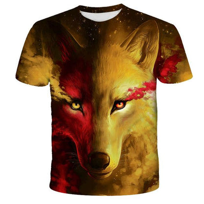 Lovers Wolf Printed T