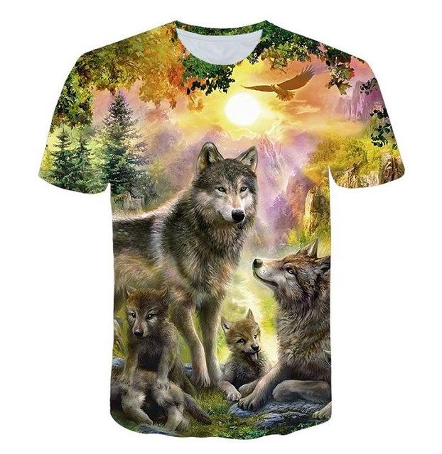 Lovers Wolf Printed T