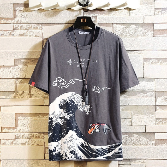 Funny Anime Print Oversized